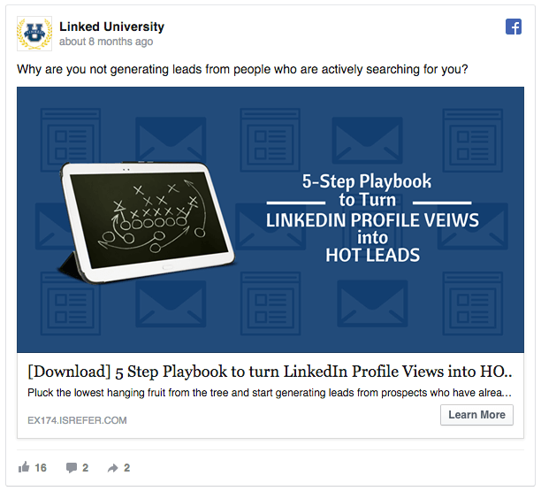 Linked In Awareness and Lead Gen Facebook AdLinked In Awareness and Lead Gen Facebook Ad from Rapidstartup.io/ads