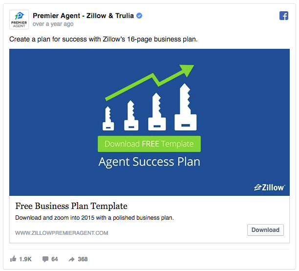 Zillow Awareness and Lead Gen Facebook Ad for Rapidstartup.io/ads